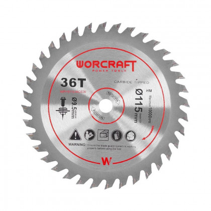 Kotouč pilový Worcraft CMCS-S20LiB, 115x9,5 mm, 36T