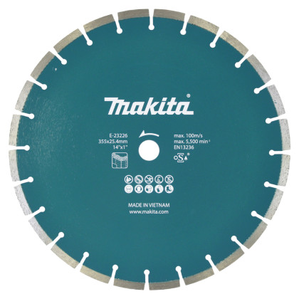 kotouč řezný diamantový beton 355x2.8x25.4mm pro aku stroje = old E-12996