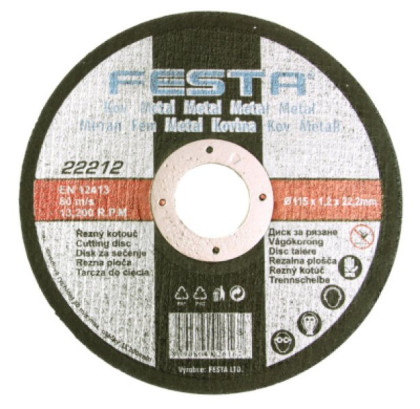 Kotouč řezný FESTA na kov 150x1.2x22.2mm