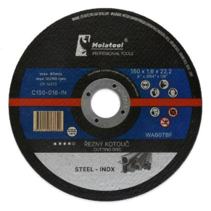 Kotouč řezný Profi 150 x 1,6 x 22.2 mm, MT
