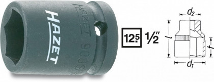 Kovaný vnitřní nástrčný klíč 1/2" šestihranný 25mm HAZET 900S-25 - HA044450