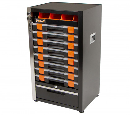 Kovová skříňka s organizéry na drobný materiál - TC320056