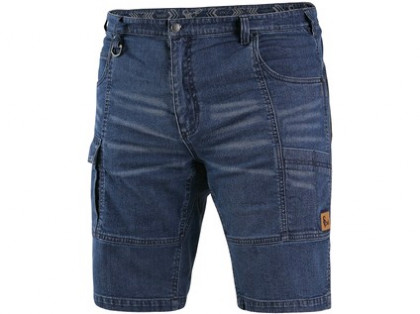Kraťasy jeans CXS MURET, pánské, modro-černé, vel. 46