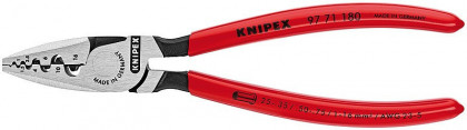 Krimpovací kleště na koncové dutinky potaženo plastem 180 mm - 9771180