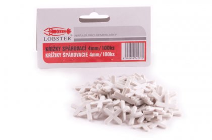 Křížky spárovací 4mm, balení 100ks