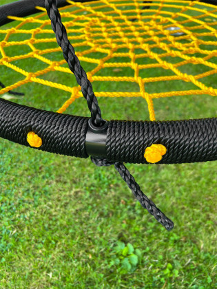 Kruh houpací 100 cm černožlutý