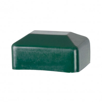 Krytka EUROSTANDARD na hranatý sloupek, plastová, zelená, 60x40mm