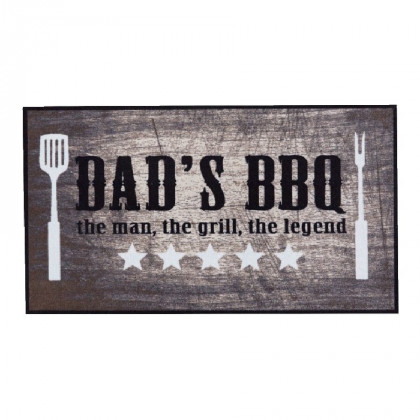 Kuchyňský pratelný koberec FLOMA Dad's bbq (Cfl-S1) - 67 x 120 x 0,5 cm