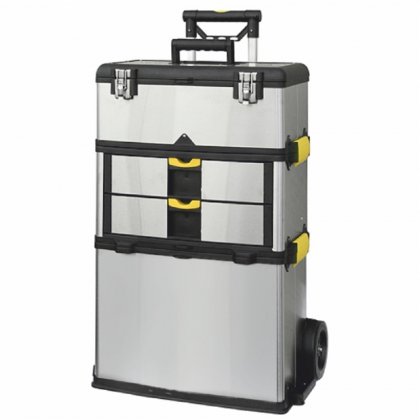 Kufr na nářadí na kolečkách, nerez 570x350x830mm, max. nosnost 36kg