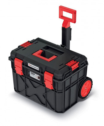 Kufr na nářadí s transp. kolečky X BLOCK PRO černý 546x380x400