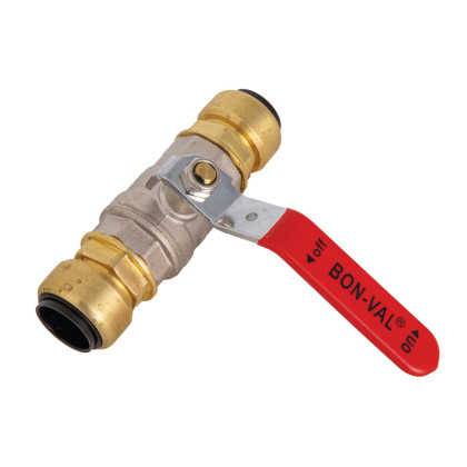 Kulový ventil se zástrčkovou spojkou ø 18 mm