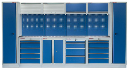 Kvalitní PROFI BLUE dílenský nábytek 3920 x 495 x 2000 mm - MTGS1300AZ