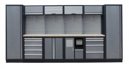 Kvalitní PROFI dílenský nábytek 3920 x 495 x 2000 mm - TGS1301AB Grey