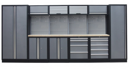 Kvalitní PROFI dílenský nábytek 4235 x 495 x 2000 mm - TGS1300AA5 Grey