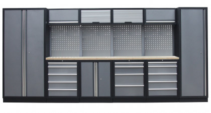 Kvalitní PROFI dílenský nábytek 4235 x 495 x 2000 mm - TGS1300AB Grey