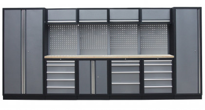 Kvalitní PROFI dílenský nábytek 4235 x 495 x 2000 mm - TGS1300AD Grey