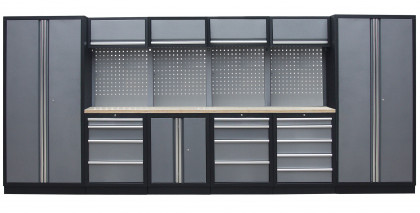 Kvalitní PROFI dílenský nábytek - 4535 x 495 x 2000 - TGS1300A2 Grey
