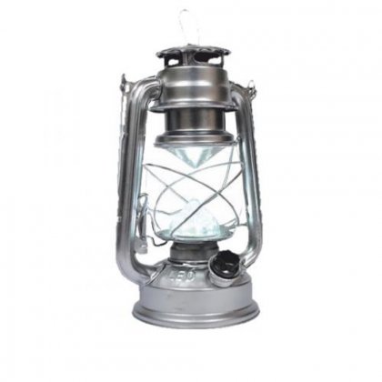Lampa 16 LED, 4xAA, stříbrná