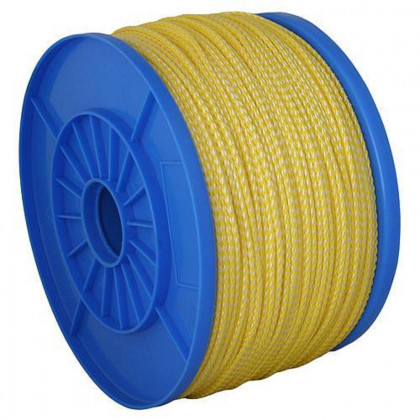 Lano PP 3mm, 380m, žlutá, 43kg