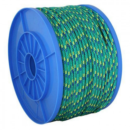 Lano PP 5mm, 130m, zelená, 119kg