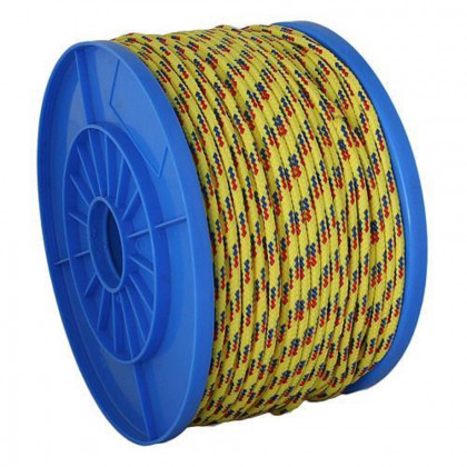 Lano PP 5mm, 130m, žluté, 119kg