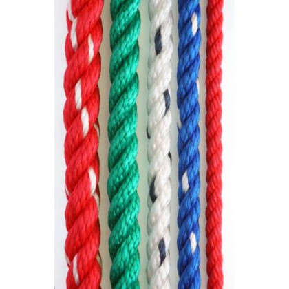 Lano stáčené PPV 10 mm, 10 m, bílé, ENPRO