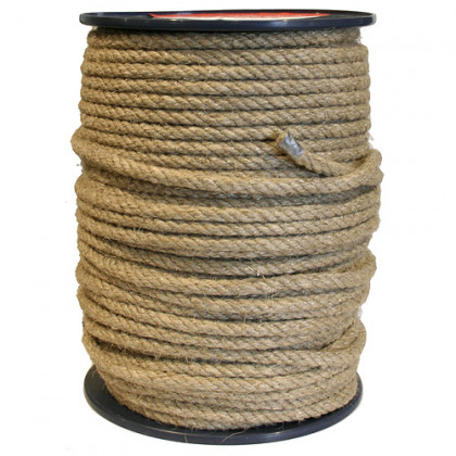 Lano stáčené přírodní 24mm (plastová cívka/30m)