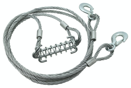 Lano vyprošťovací 7000kg s karabinami odpružené