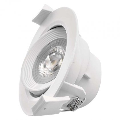LED bodové svítidlo bílé, kruh 7W teplá bílá