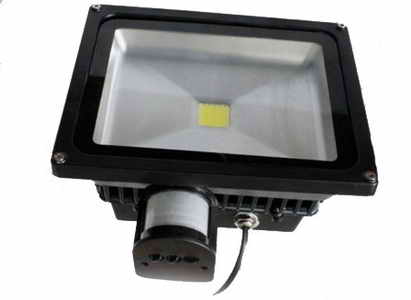 LED reflektor MCOB LED 30W s pohybovým senzorem