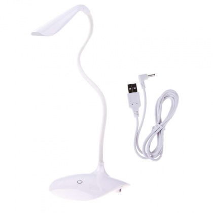 LED stolní lampička D08 bílá, USB