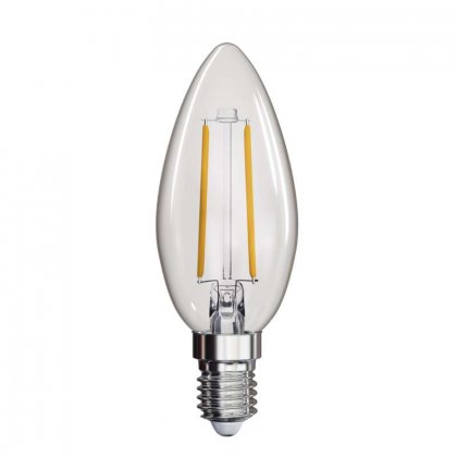 LED žárovka Filament Candle 2W E14 teplá bílá