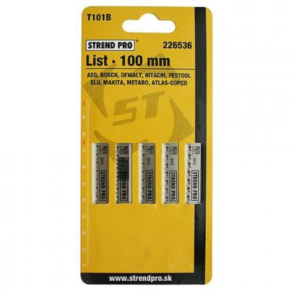 List STREND PRO T101B 100 mm, 10z, drevo, bal. 5 ks