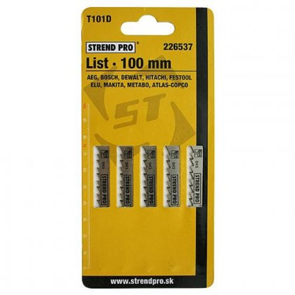 List STREND PRO T101D 100mm, 6z, dřevo, bal. 5 ks