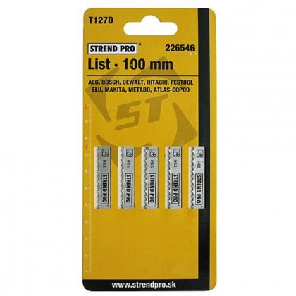 List STREND PRO T127D 100 mm, 8z, kov, bal. 5 ks