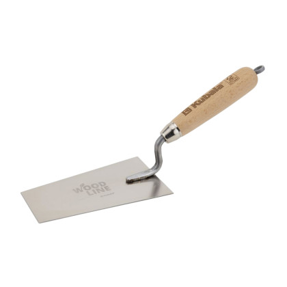 Lžíce štukatérská trapézová nerezová, dřevěná rukojeť WOOD LINE | 80x140x55 mm (náhrada za Z0901)