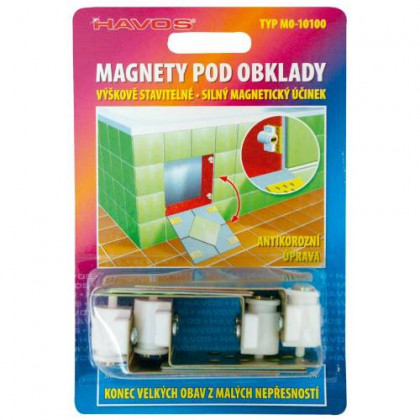 Magnety pod obklady stavitelné, 4 ks
