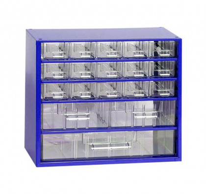 MARS - skříňka - 15M 2S 1V - modrá