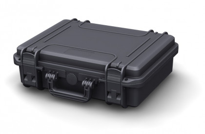 MAX Plastový kufr, 380x270xH 115mm, IP 67, barva černá