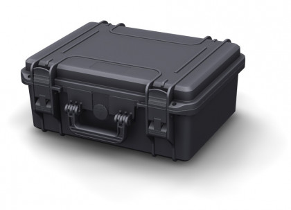 MAX Plastový kufr, 380x270xH 160mm, IP 67, barva černá