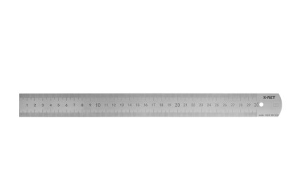 Měřítko ocelové tenké KINEX/K-MET 2250mm, tř. př. 1, EC, 1mm