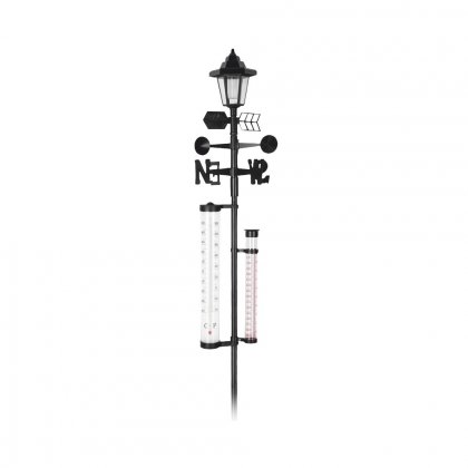 Meteostanice (srážkoměr, teploměr, solár) 158cm