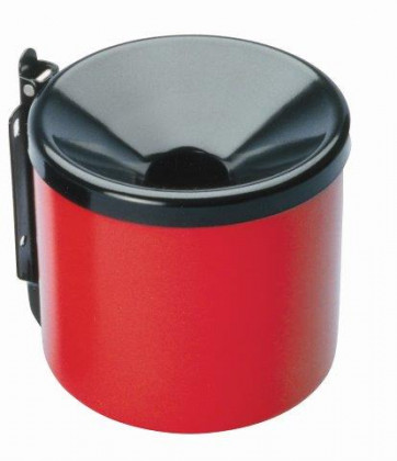MEVA - popelník nástěnný průměr 150mm červeno/černý