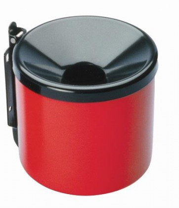 MEVA - popelník nástěnný průměr 90mm červeno/černý