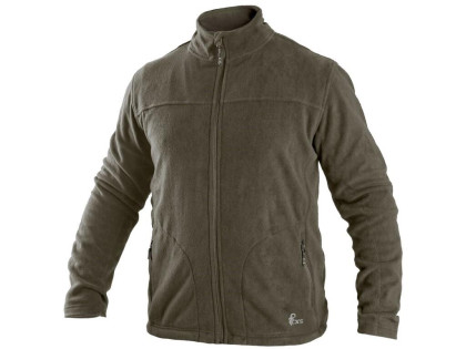 Mikina CXS GRANBY, pánská, fleece, khaki
