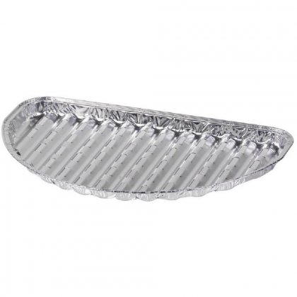 Miska MagicHome 33x19x2.0 cm, 4 ks, půlkulatá perforovaná ALU