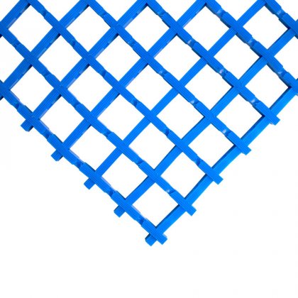 Modrá olejivzdorná průmyslová univerzální rohož - 10 m x 90 cm x 1,2 cm