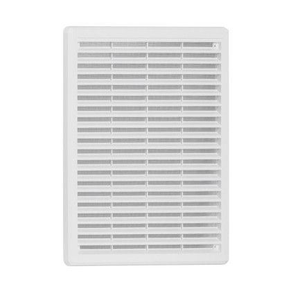 Mřížka větrací bílá se síťovinou - krytka | 175x250 mm