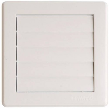 Mřížka větrací gravitační VM, 175 x 175 mm G/125 mm, bílá 0233