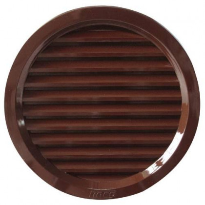 Mřížka větrací kruhová se síťovinou VM, Ø 100 mm, hnědá 0410